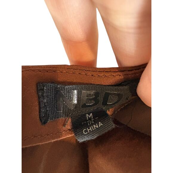 NBD Naila Halter Neck Gown Maxi Satin Party Formal Evening Elegant Gala Prom M - Picture 10 of 11